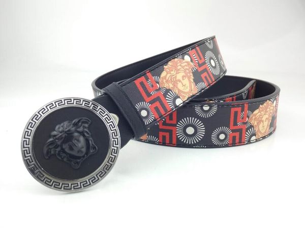 

men's and women's fashion casual belt, personality fashion multi-functional buckle, korean fashion men's and, Blue;gray