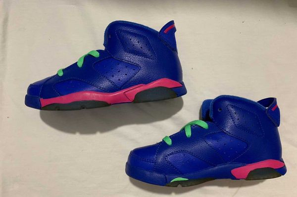 

patent leather blue fluorescent green shoelaces children's sneaker breathable basketball shoes comfortable children's running shoe