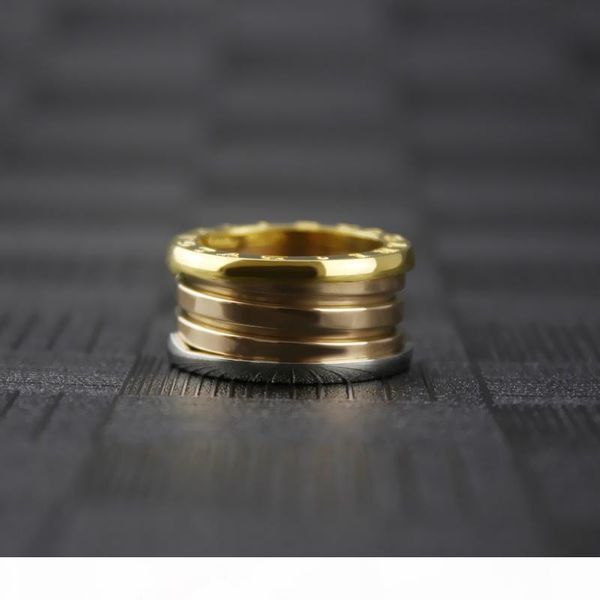 

elasticity wide rings for women charms three color spring ring fine jewelry, Silver