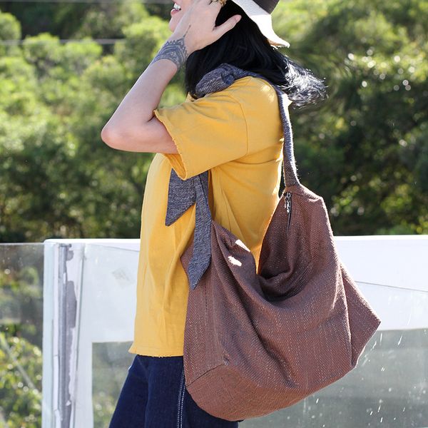 

brand cotton women bags all-match casual bags simple messenger big size cloth