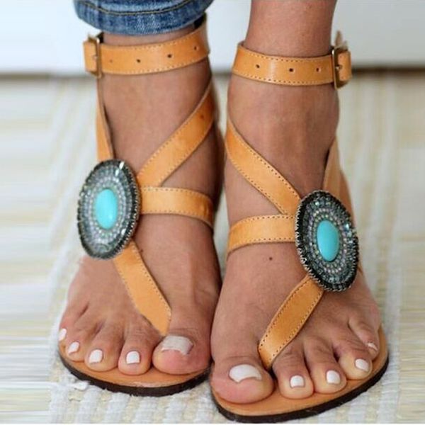 

кристалл компас flipflops рим сандалии женщин 2020 новый лодыжки ремень плоский пляж обувь мода rhinestone партии сандалии отдыха, Black