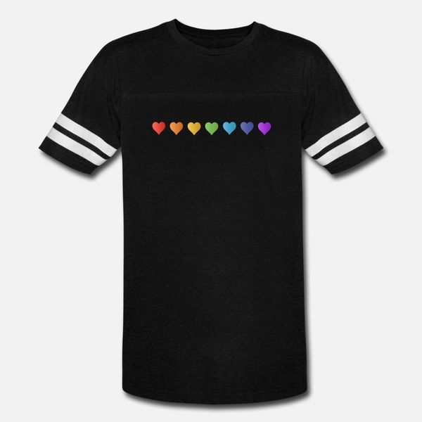 

rainbow hearts t shirt men designer short sleeve plus size 3xl family fit comfortable summer letter shirt