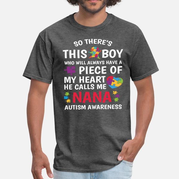 

autism grandma autism gift t shirt men designing short sleeve size s-3xl original famous humor summer novelty shirt