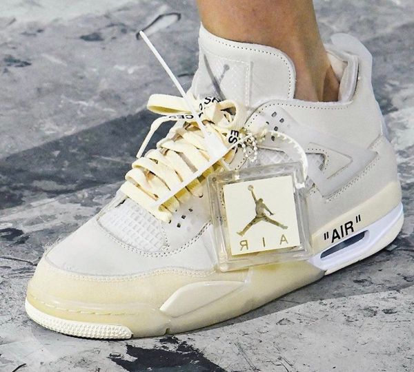 

wmns Ã²ff white air jordÃ n 4 sail muslin white black basketball shoes mens womens retro sneakers aj 5 design luxury training running shoes