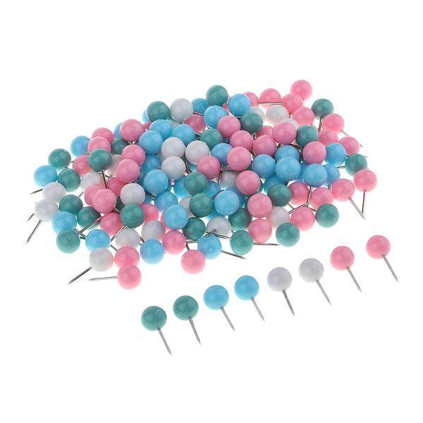 

150pcs round ball head push pins office drawing pins thumb tacks decorative
