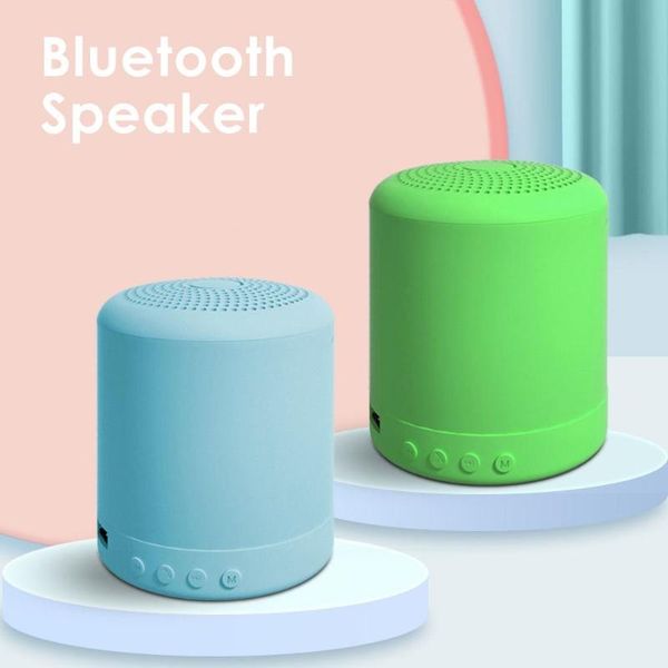 

портативный мини беспроводной bluetooth громкой связи usb tf aux fm спикер музыкальный плеер macaron mini bluetooth speaker