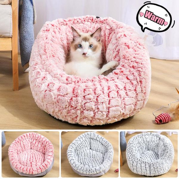 

adjustable cats dogs sleeping nest carpet pet cat dog bed mat warm soft breathable plush cushion pads for dogs cat s-xl