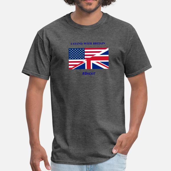 

brexit t shirt men custom cotton o-neck family famous new fashion spring slim shirt