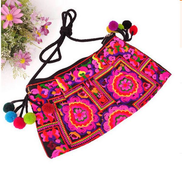 

new floral embroidered women's shoulder bagsembroidery lady vintage cross-body carrier shopping handbag fashion bags