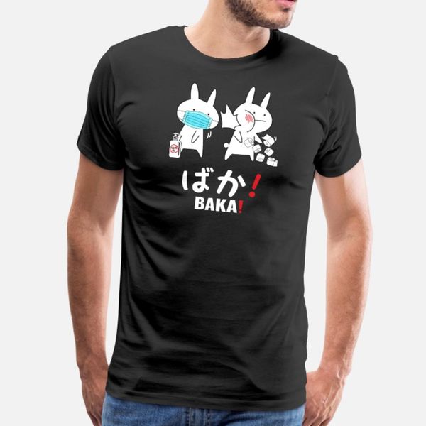 

baka anime baka idiot baka rabbit slap t shirt men sunlight short sleeve plus size 3xl unique sunlight comical spring autumn trend shirt