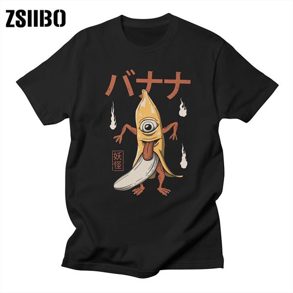 

men's japanese monster language legend casual t-shirt harajuku dark anime print fashion loose summer funny women t-shirt