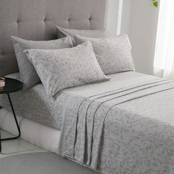

bedding sets phf flannel bed sheets and pillowcases cotton soft  king size light grey blue