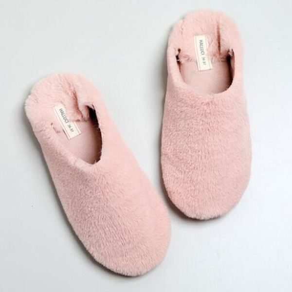 

home soft bottom slippers cotton warm shoes women indoor floor slippers non-slip shoes for bedroom house women sh533, Black