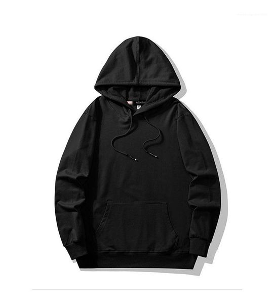 

sleeve pullover fashion solid color spring wild couples street style casual cloth desinger mens long, Black