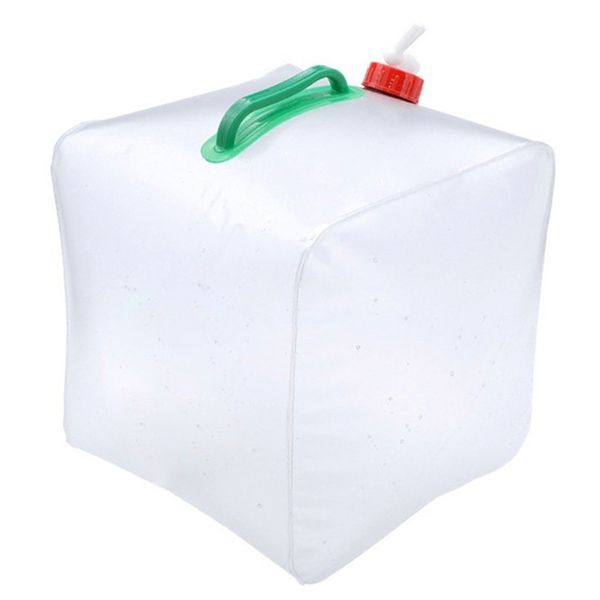 

pvc outdoor folding water container home bucket hiking camping bag portable 10l