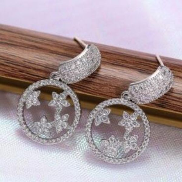 

jewelry earrings for women stars hollow out zircon graceful earrings fashion of shipping, Golden