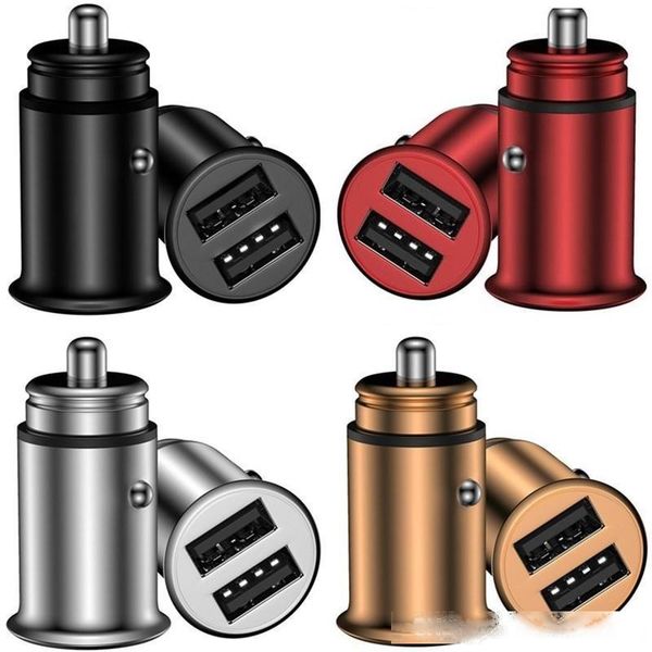 

cgjxs quick charger 3 .1a dual usb port alloy car charger auto power adapter for smart phone samsung android phone gps pc