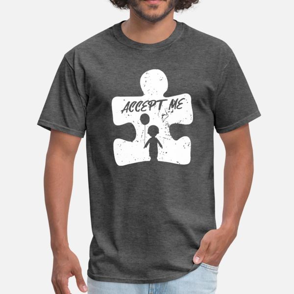 

accept me autism awareness shirt t shirt men designing cotton round neck pictures graphic humor spring novelty shirt