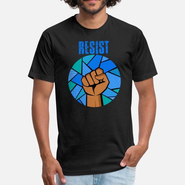 

protest resist fight racism fascism bigotry t shirt men knitted tee shirt plus size 3xl homme graphic new style summer style family shirt