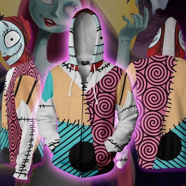 

yinae new classic cosplay night animation soul 3d digital sweater series christmas animation 3d digital printing sweater, Black