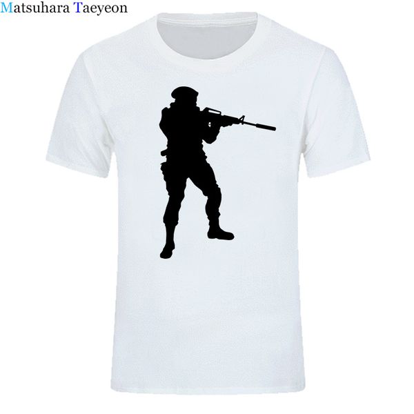 

men's t-shirt new summer army solider soldier shooting diy t shirt video tee cotton short sleeve tshirt clothing xs-xxxl