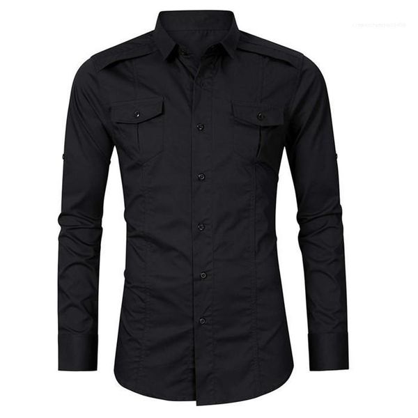

mens long sleeve shirt mandarin collar slim fit spring autumn casual clothing homme designer shirt, White;black