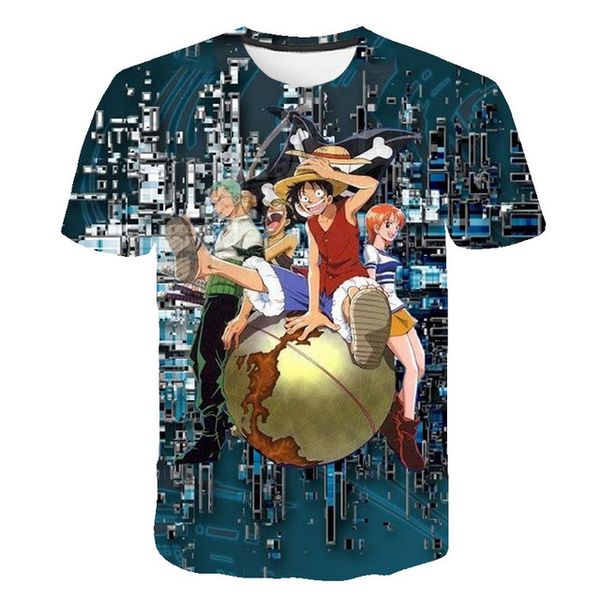 

sailing king straw hat luffy anime trend 3d print shirts comics humor comics men clothing