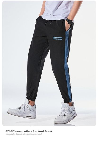 

pants with pockets mens casual mid waist capris trousers mens designer letters pants fashion drawstring pencil, Black