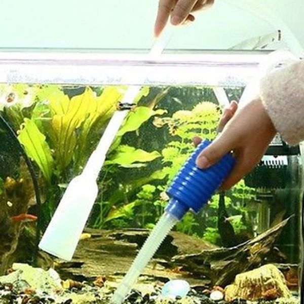 

siphon vacuum water pump gravel cleaner aquarium filter