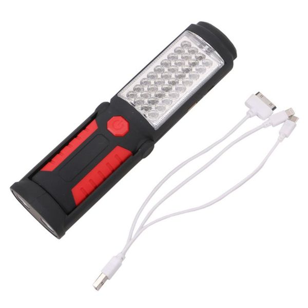 

cob led inspection lamp work light battery-operated flexible with magnetic base for outdoor camping emergency