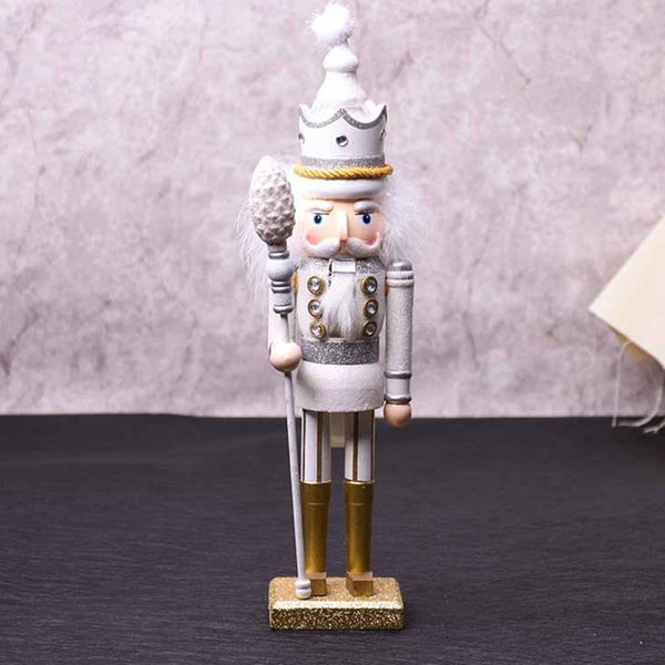 

wooden christmas ornament gift walnut soldier bedside deskcarved stand