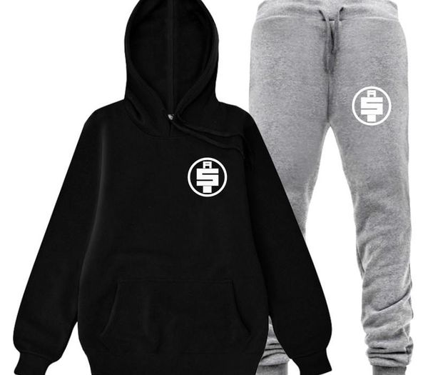 

nipsey hussle mens designer tracksuits autumn winter money suits hooded hoodies pants 2pcs suits sports pantalones, Gray