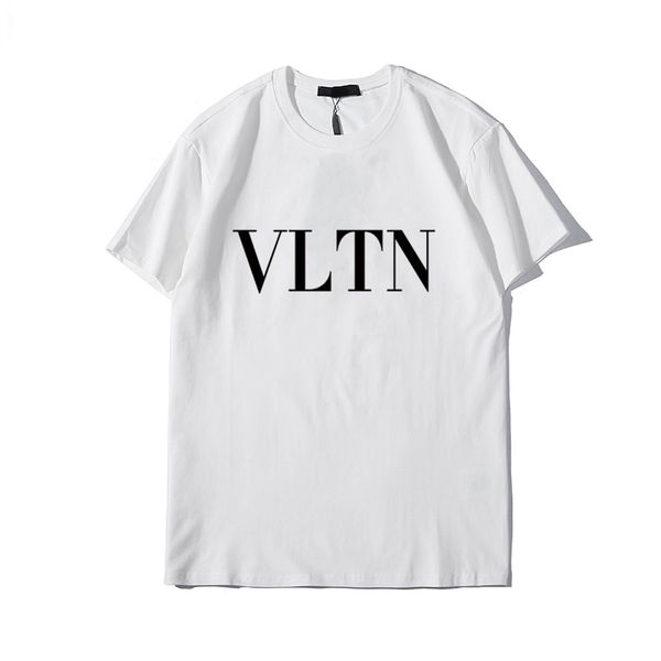 

2020ss new mens designer t shirt luxury paris fashion tshirts summer women patternzz8 valentino t-shirt male 100% cotton top, White;black