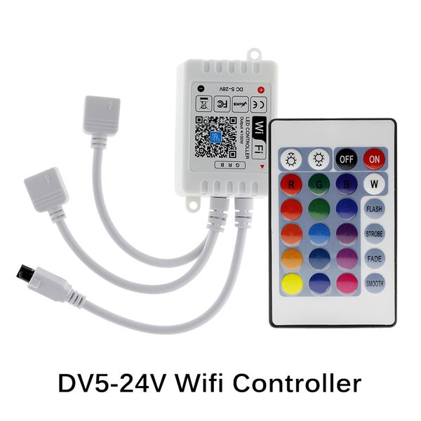 Wi-Fi контроллер LED RGB контроллер DC12V Mini 24 Key ИК-пульт дистанционного управления для 2835 5050 RGB светодиодные ленты Lights