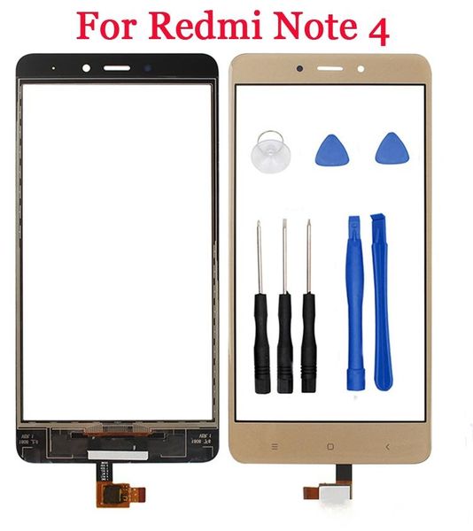 

redmi note 4 outer glass screen replacement for xiaomi redmi note4 touch screen glass panel redmi note4 with tools
