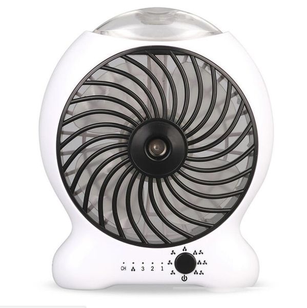 

mini water mist cooling fan usb with 1200mah rechargeable 18650 battery 25ml water tank portable usb spray fan 3 level strong wind