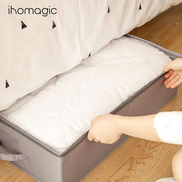 

household bed bottom drawer-type large storage box clothes quilt finishing storage handle storage organizing folders