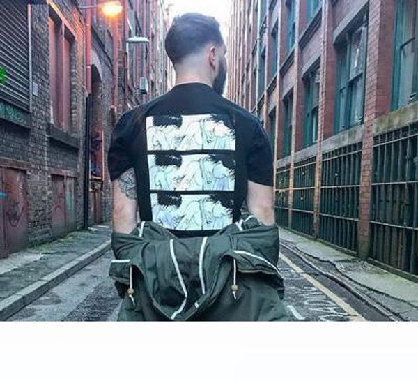 

mens t shirt akira injection comic t shirts 19ss summer tee womens t shirt hip hop cartoon cotton short sleeves shirts unisex, White;black