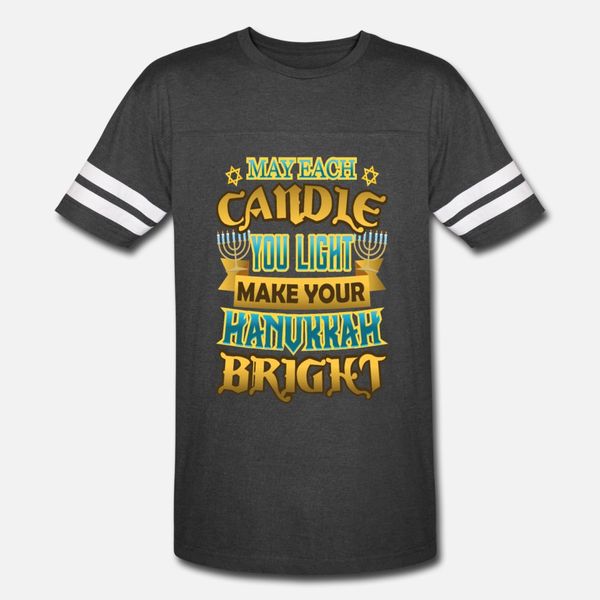

hanukkah each candle you light make hanukkah t shirt men customized cotton s-xxxl gents loose comfortable spring autumn novelty shirt