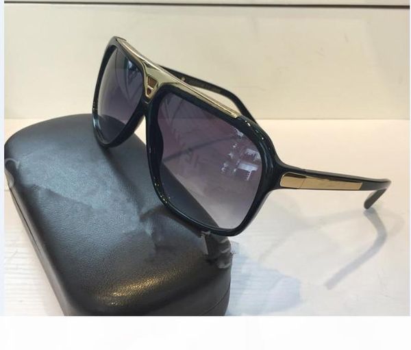 

2019 fashion brand evidence sunglasses retro vintage men brand designer shiny gold frame laser logo women quality, White;black