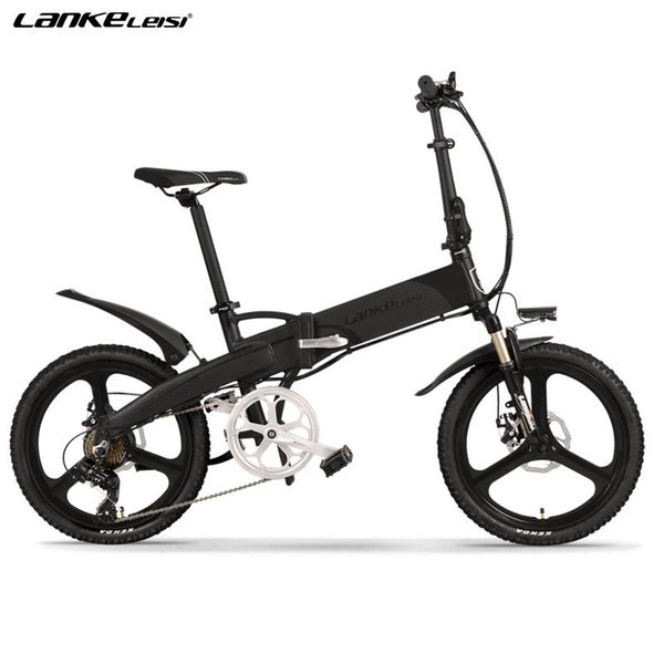 

ce certificaat lankeleisi 20 "elektrische fiets 48v 400w 13ah l g batterij opvouwbare elektrische fiets voor woon-werkverkeer, Silver;blue