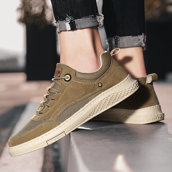 

mens cowboy style casual running shoes breathable sneakers walking loafers classical style zapatillas hombre boy shoes, Black