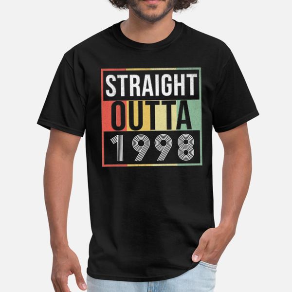

straight outta 1998 тенниска мужчины дизайнер майка o-образным вырезом тонкий graphic здание весна семьи рубашку