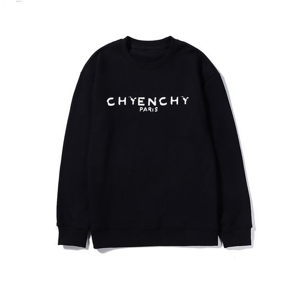 

casual mens hoodies with letter damaged paris hoodies for men sweatshirt long-sleeved mens pullovers streewear clothing, Black