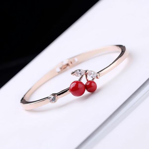 

elliptical girl's literary birthday gift bracelet with natural zircon stainless steel fashionable ladies bracelet a variety of styles, Black