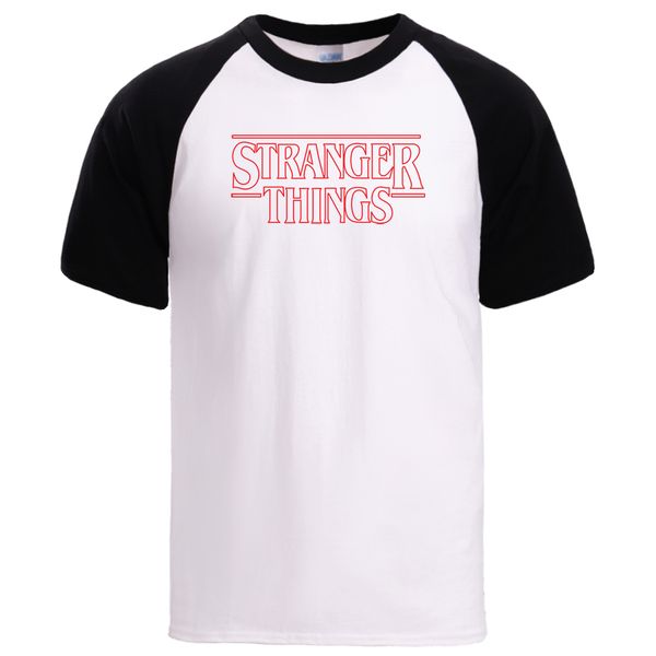 

странная вещи tshirts людей причинного сыпучего fit реглан футболка 2020 люди марка лето хлопок с коротким рукавом футболки спортивной tee
