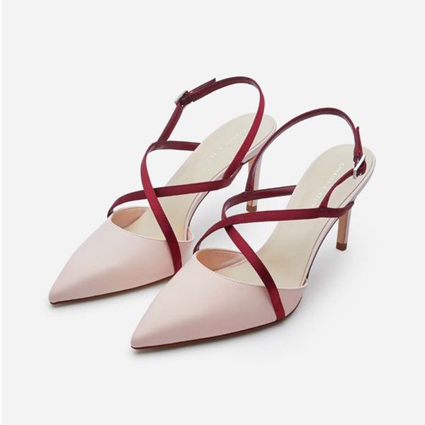 

same design fashion casual high heel women sandlas pointed cross-tied lady shoes, Black