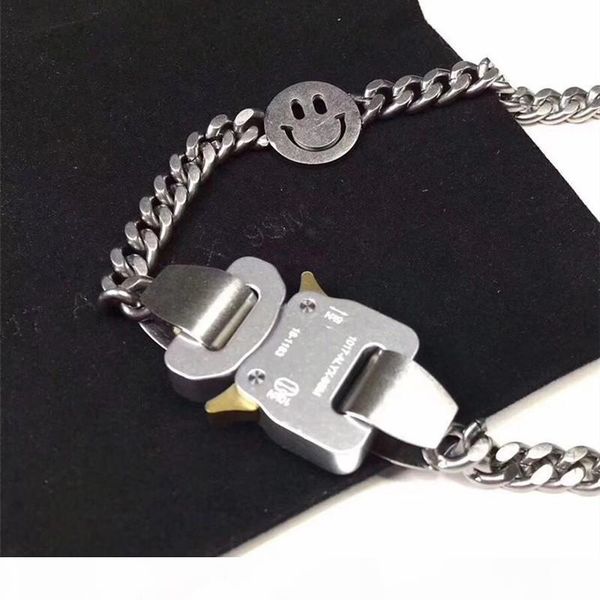 

hero chain alyx studio logo metal chain necklace bracelet belts men women hip hop outdoor street accessories, Silver