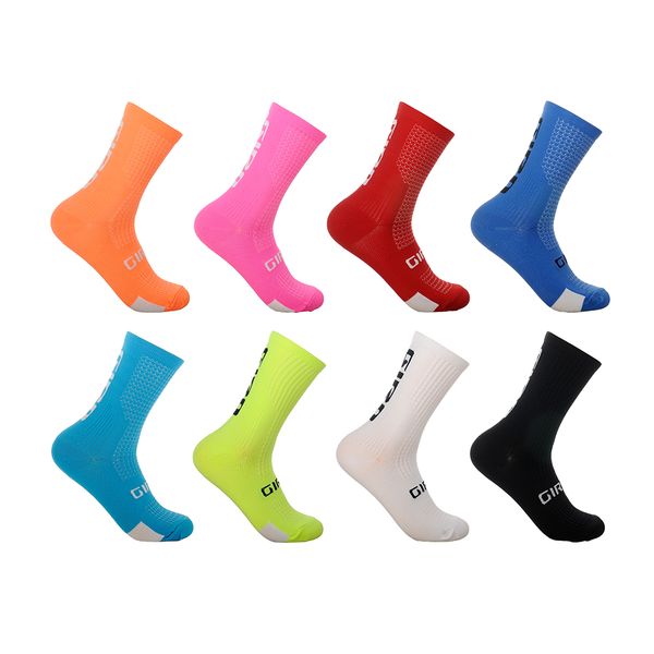 

diffirent colors sock compression spring summer outdoor sport socks running cycling riding basketball football breathable socks stocking, Black