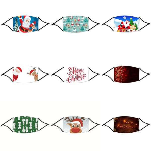 

fashion sun uv protective haze christmas masks dual color folded type dust face mouth christmas mask anti droplet windproof 2 2cr e19#78833, Black